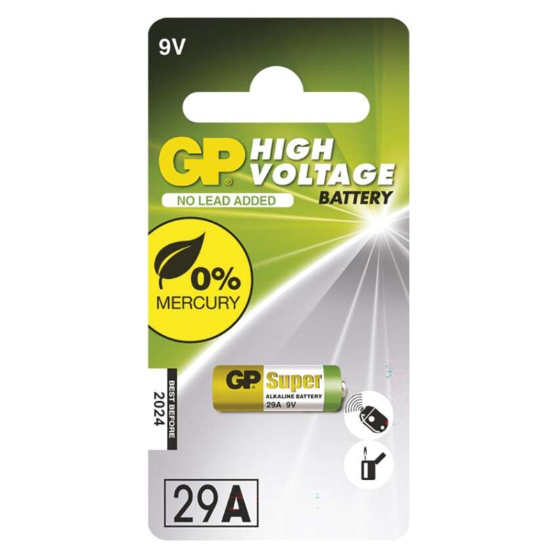 Alkalická speciální baterie GP 29AF (A32, L822) 9 V