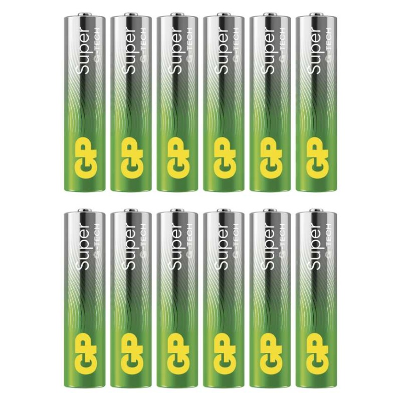 Alkalická baterie GP Super AAA (LR03), 288 ks, display box