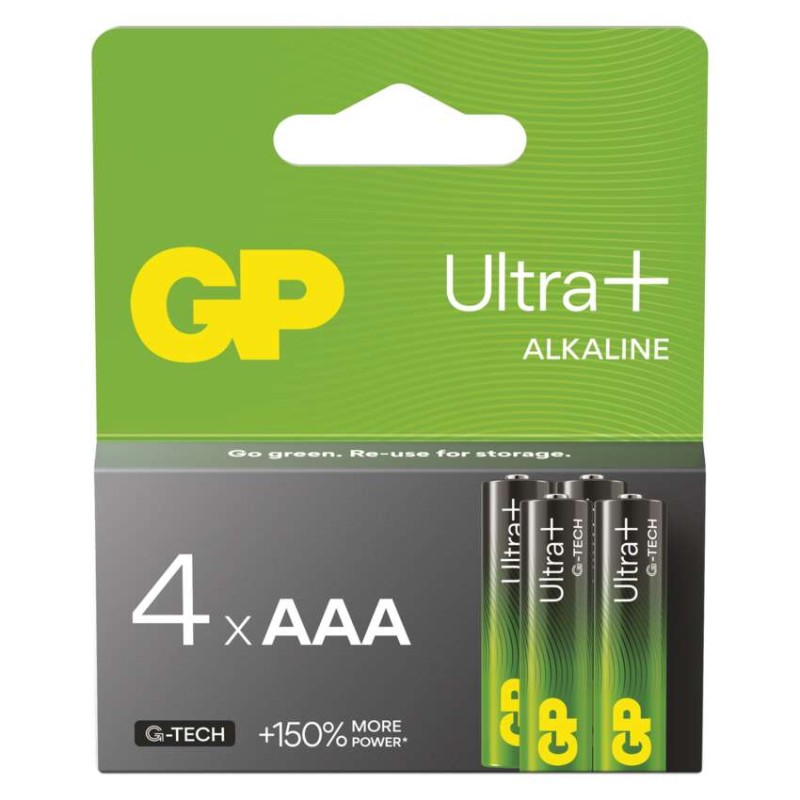 Alkalická baterie GP Ultra Plus AAA (LR03)