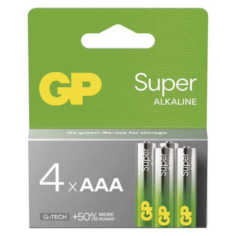 Alkalická baterie GP Super AAA (LR03)