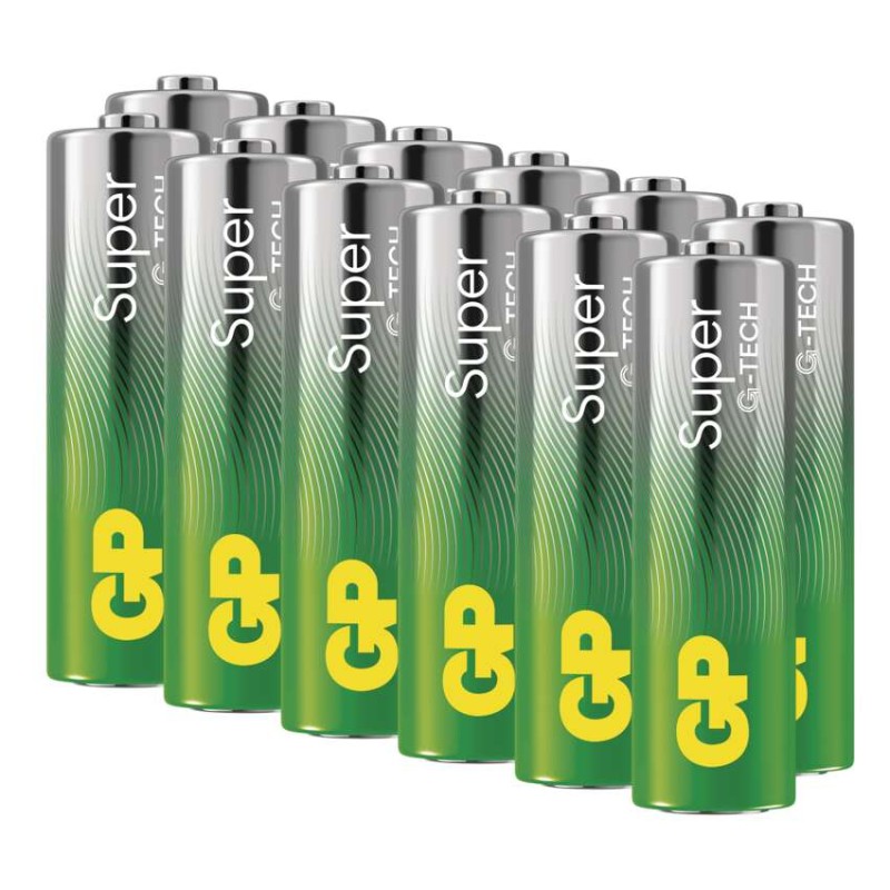 Alkalická batterie GP Super AA (LR6), 288 ks, display box