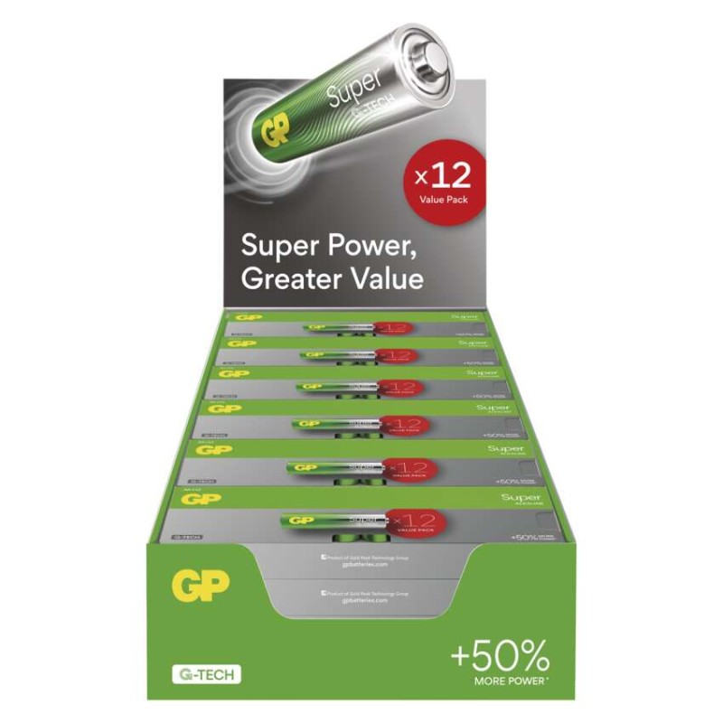 Alkalická baterie GP Super AA+AAA, 4032 ks