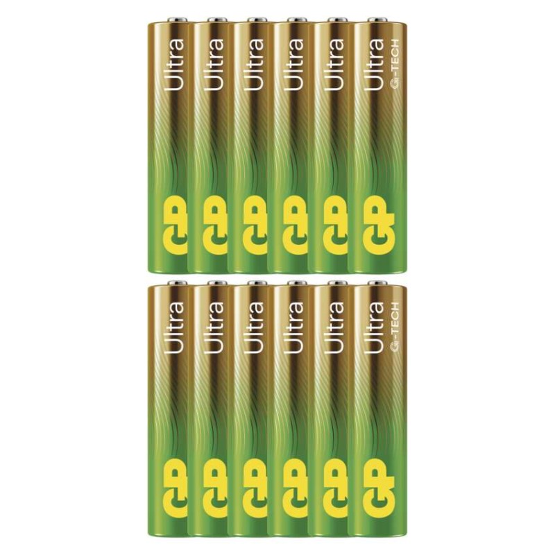 Alkalická baterie GP Ultra AAA (LR03) 12 ks