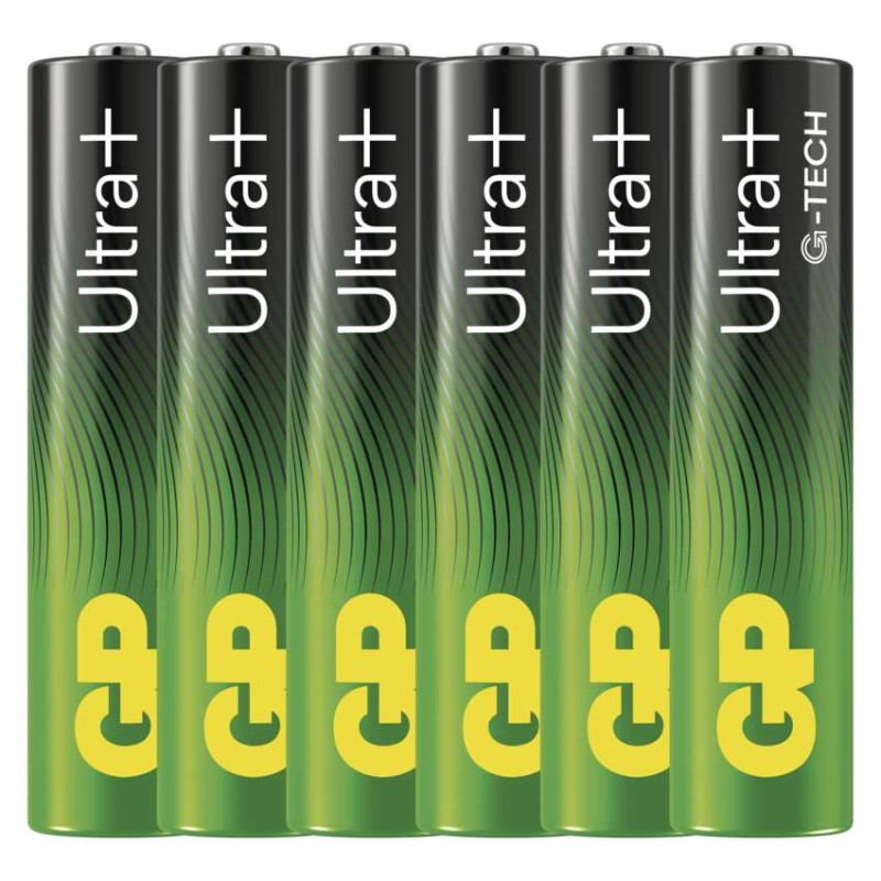 Alkalická baterie GP Ultra Plus AAA (LR03) 6 ks