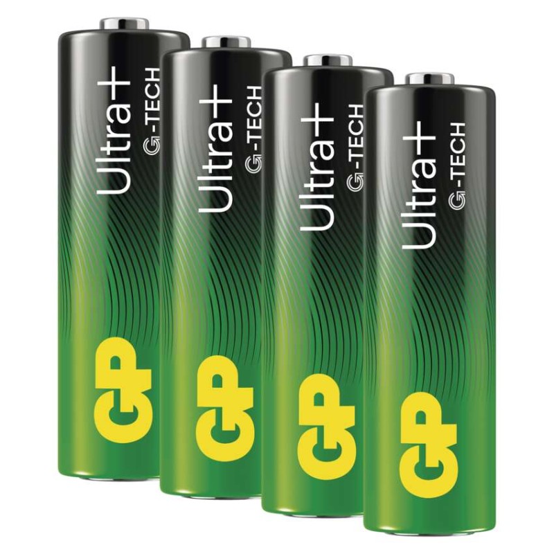 GP alkalická baterie Ultra Plus AA (LR6) 4PP