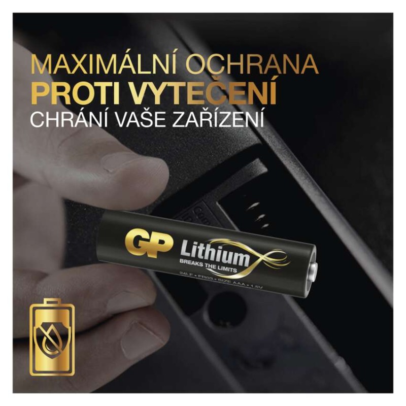 Lithiová baterie GP AAA (FR03)