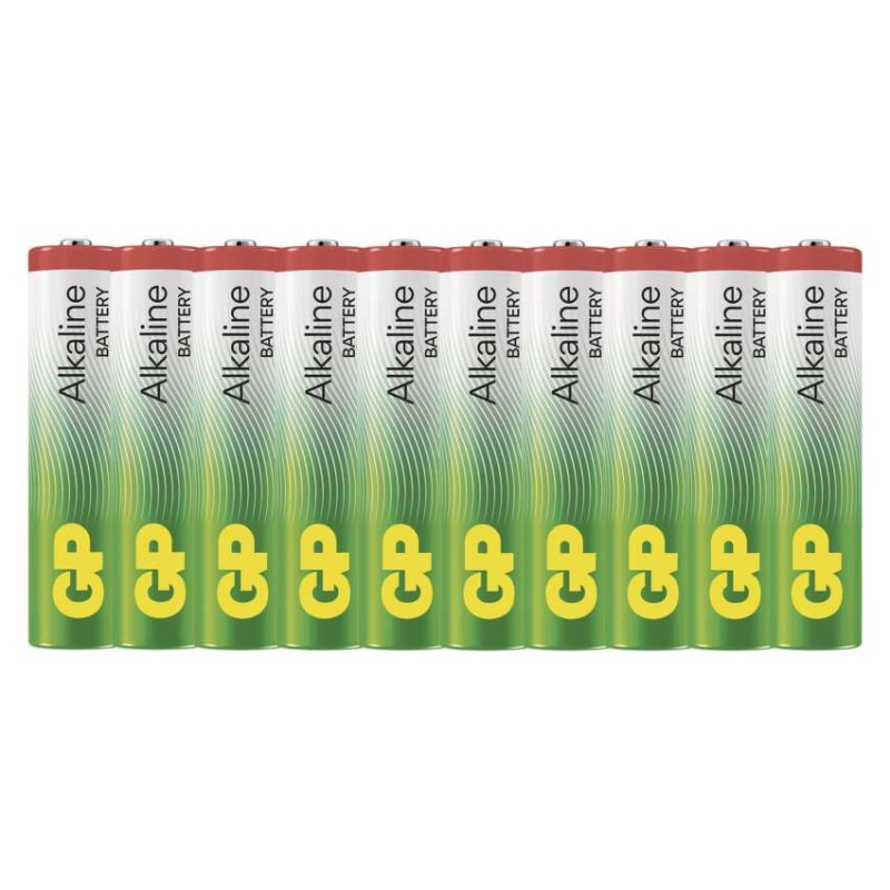 Alkalická baterie GP Alkaline AAA (LR03), 10 ks