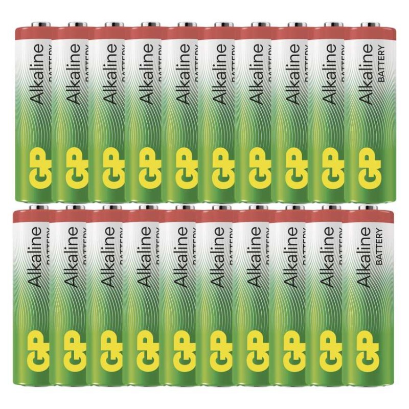 Alkalická baterie GP Alkaline AA (LR6), 20 ks