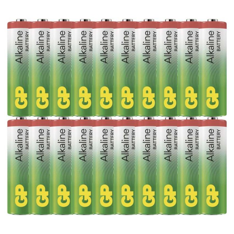 Alkalická baterie GP Alkaline AA (LR6), 20 ks