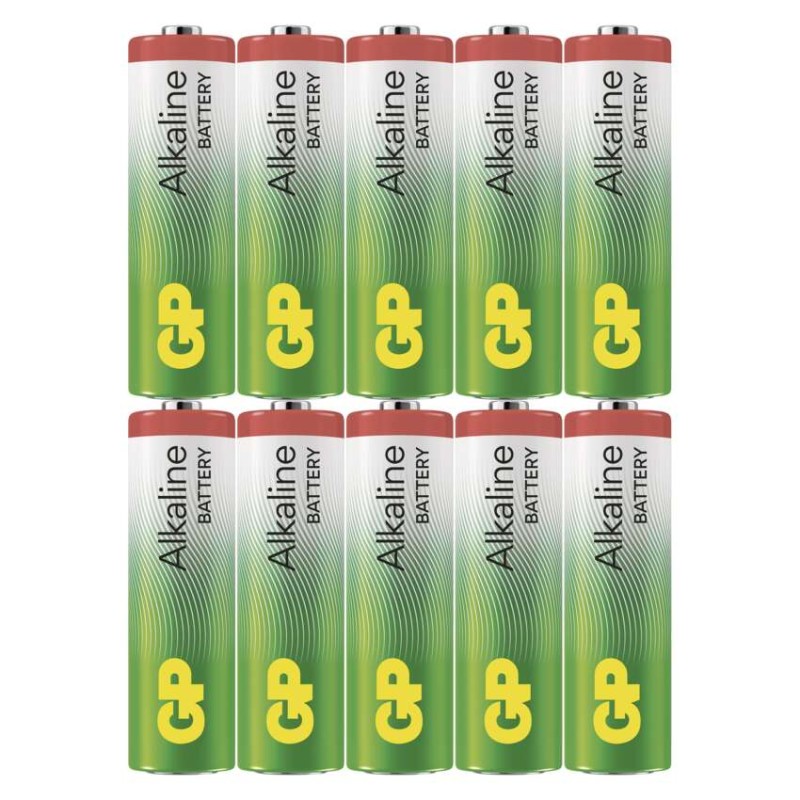 Alkalická baterie GP Alkaline AA (LR6), 10 ks