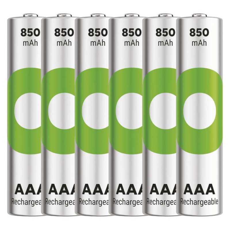 Nabíjecí baterie GP ReCyko 850 AAA (HR03), 6 ks