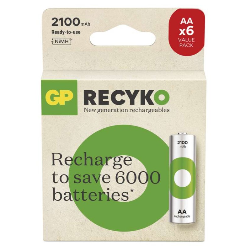 Nabíjecí baterie GP ReCyko 2100 AA (HR6)