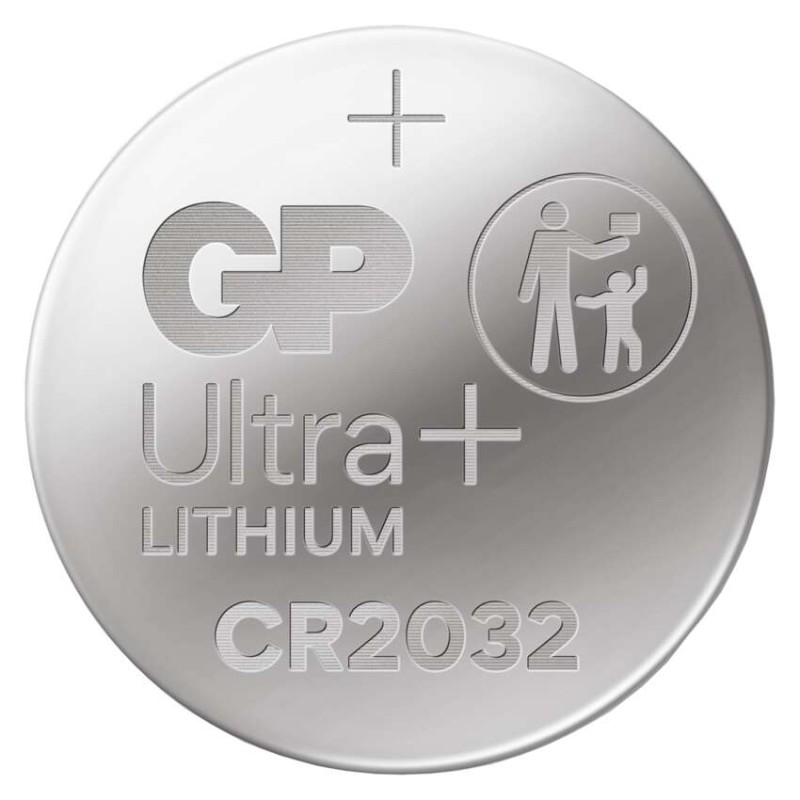Lithiová knoflíková baterie GP Ultra plus CR2032, 2 ks