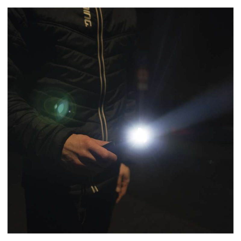 LED svítilna kovová, 500 lm, 4× AAA, FOKUS