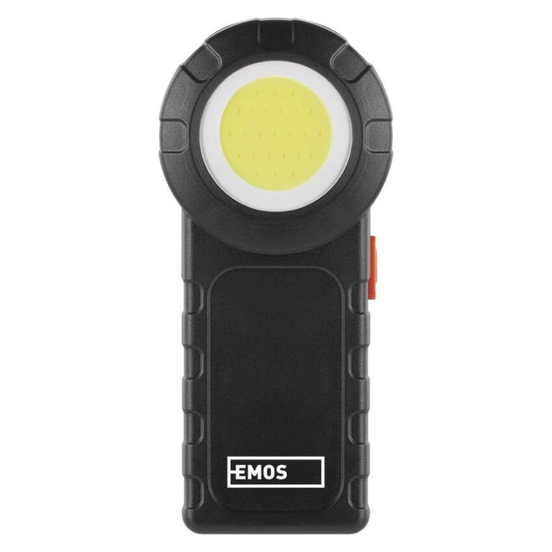 COB LED svítilna  plastová, 3× AAA