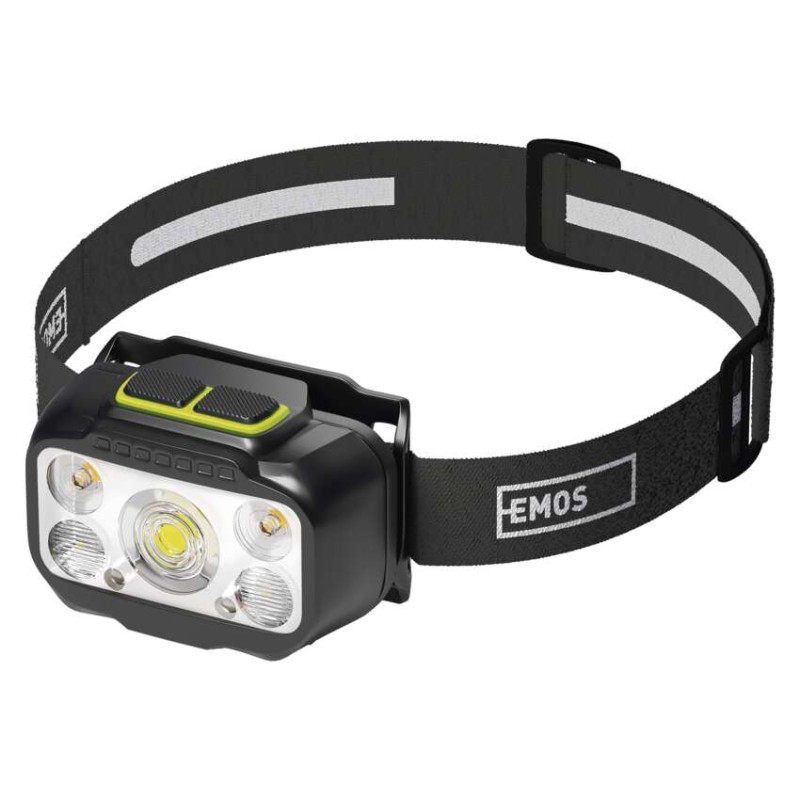 LED nabíjecí čelovka P3546, 550 lm, 110 m, Li-Pol 1000 mAh / 3× AAA
