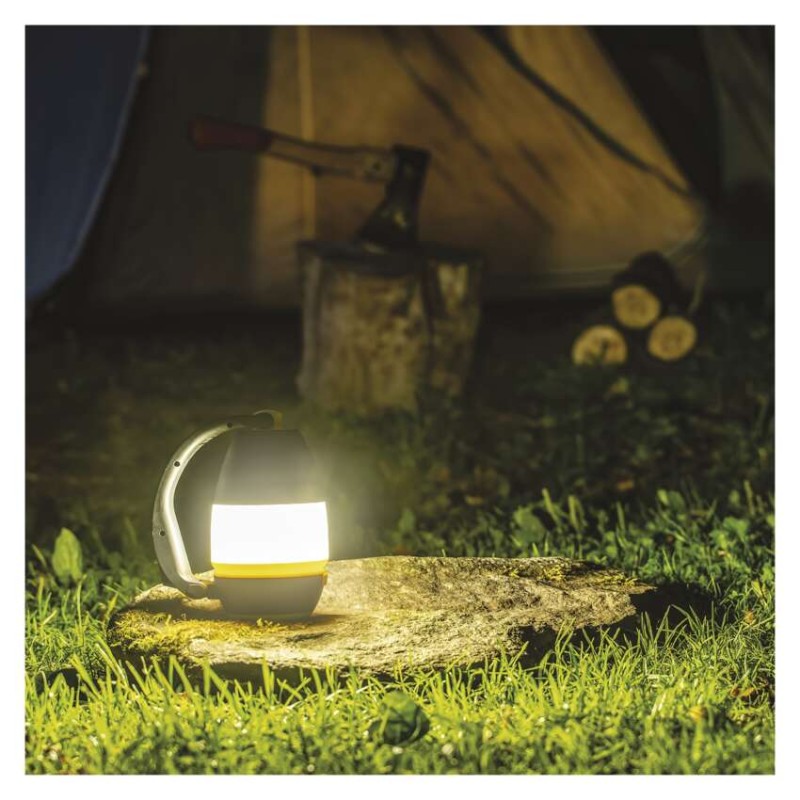 LED multifunkční kempingová svítilna P4008, 215 lm, 3× AA
