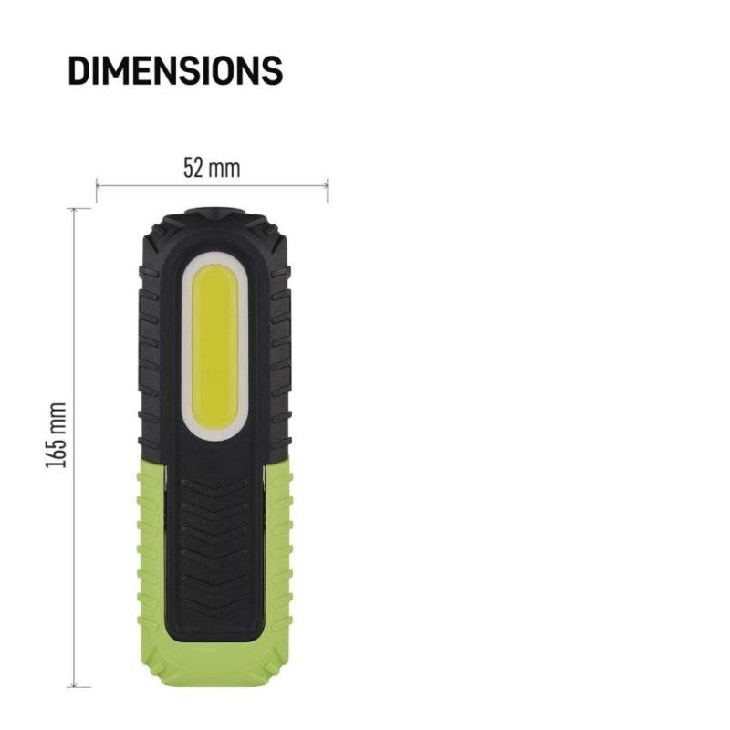 COB LED + LED nabíjecí prac. svítilna P4531, 400 lm, 2000 mAh