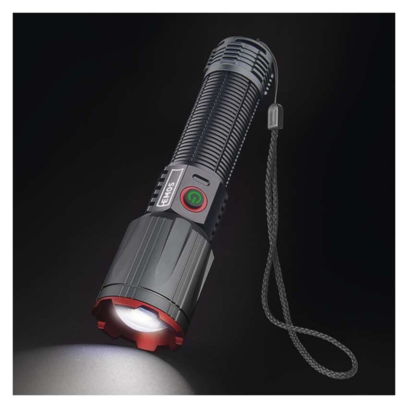 LED nabíjecí kovová svítilna 3000 lm, 5000 mAh