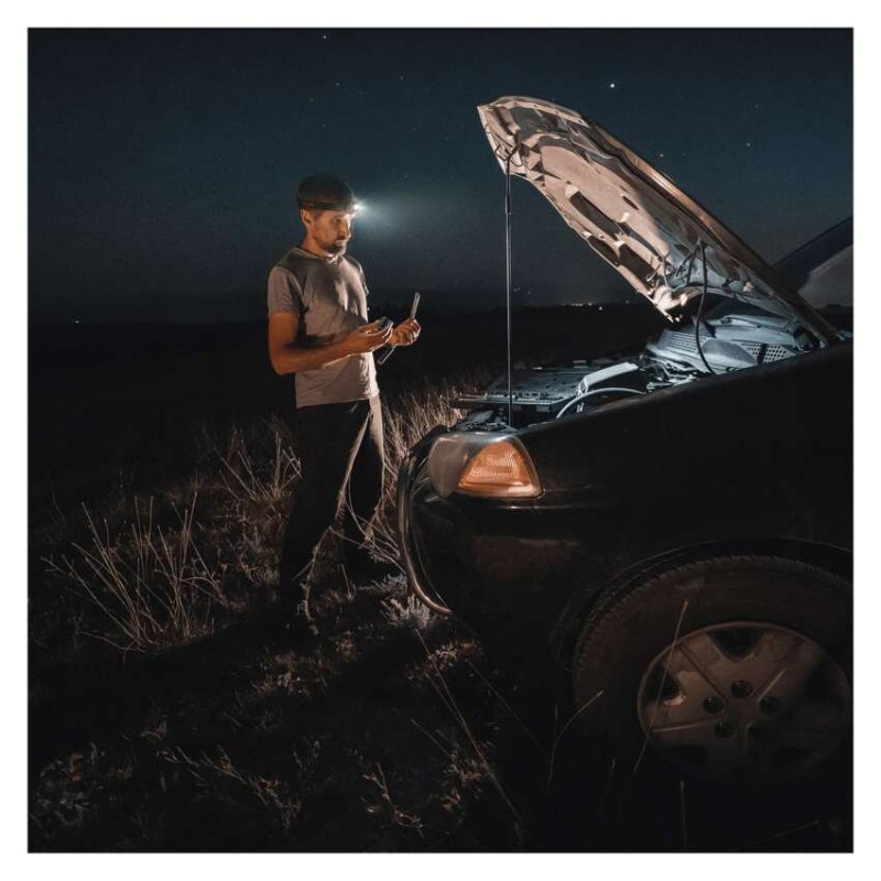 LED pracovní čelovka GP Discovery CHW54, 375 lm