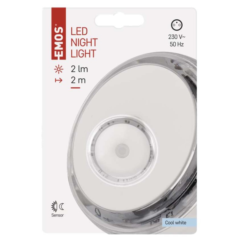 LED noční světlo P3306 s fotosenzorem do zásuvky