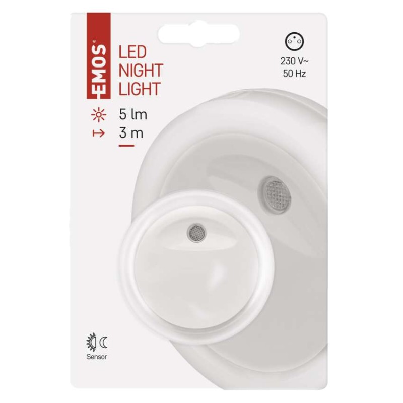 LED noční světlo P3315 s fotosenzorem do zásuvky