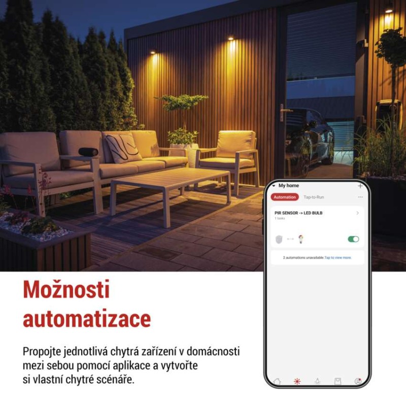 GoSmart PIR senzor (pohybové čidlo) s nočním světlem, Wi-Fi
