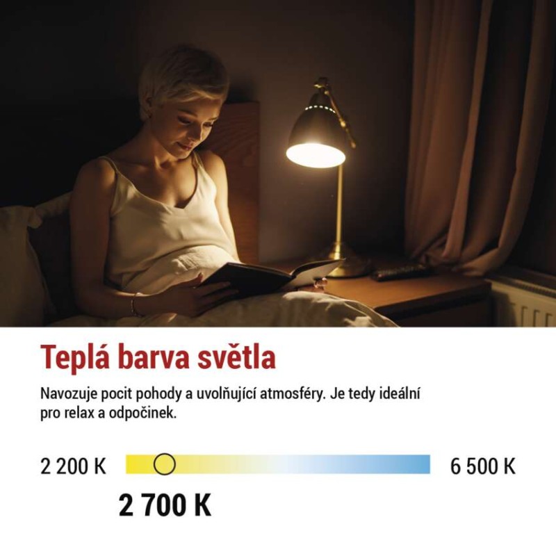 LED žárovka Filament A60 / E27 / 3,8 W (60 W) / 806 lm / teplá bílá
