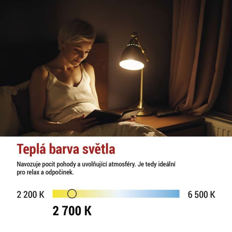 LED žárovka Filament A60 / E27 / 5 W (75 W) / 1 060 lm / teplá bílá