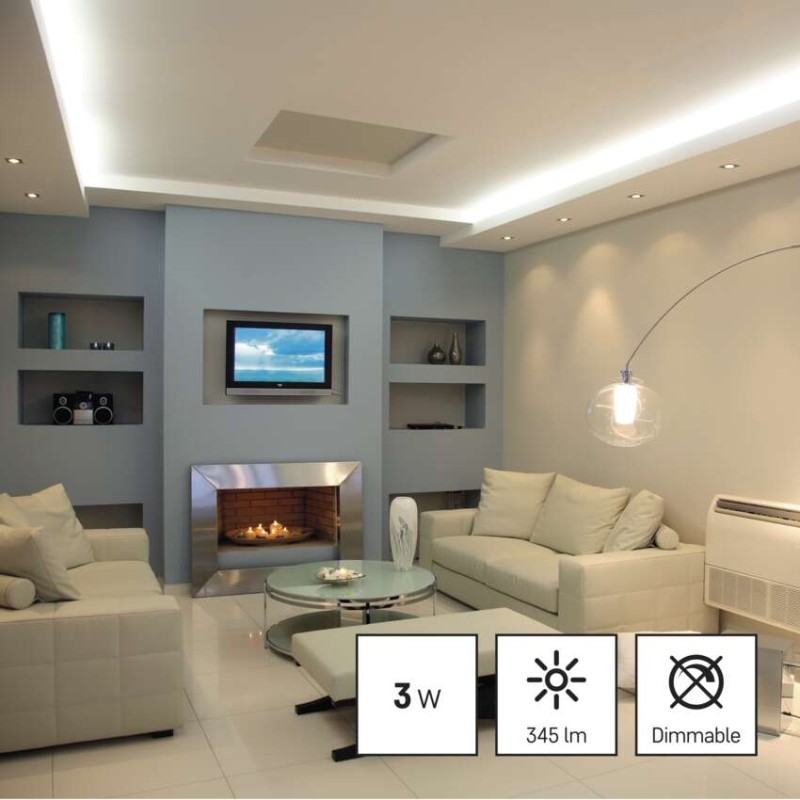 LED žárovka Classic MR16 / GU10 / 3 W (32 W) / 345 lm / teplá bílá