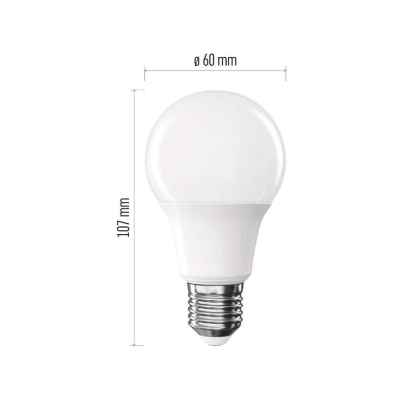 LED žárovka Classic A60 / E27 / 7 W  (60 W) / 806 lm / neutrální bílá