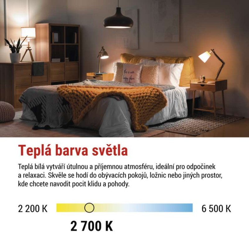 LED žárovka Classic A60 / E27 / 14 W (120 W) / 1901 lm / teplá bílá