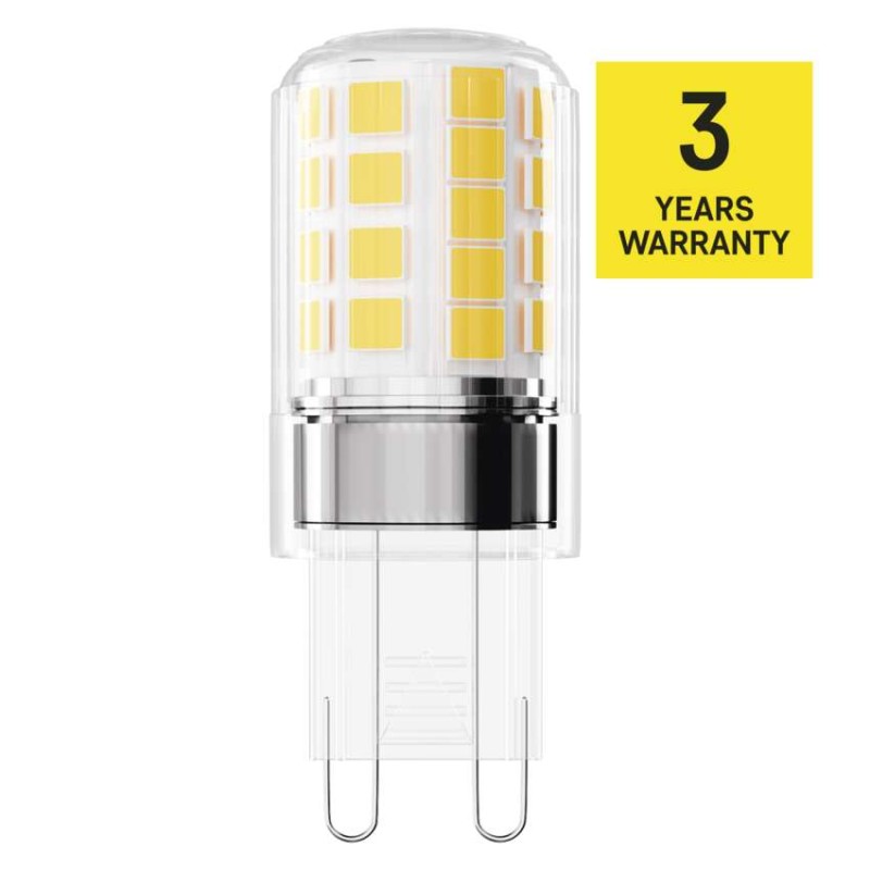 LED žárovka Classic JC / G9 / 4,2 W (40 W) / 470 lm / studená bílá / 2 ks