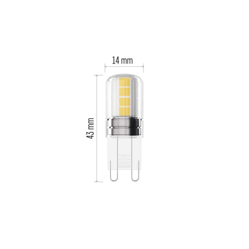 LED žárovka Classic JC / G9 / 2,5 W (32 W) / 350 lm / neutrální bílá