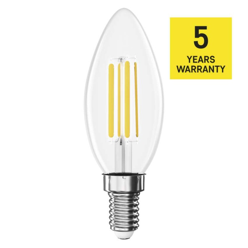 LED žárovka Filament svíčka  A CLASS / E14 / 3,8 W (60 W) / 806 lm / teplá bílá