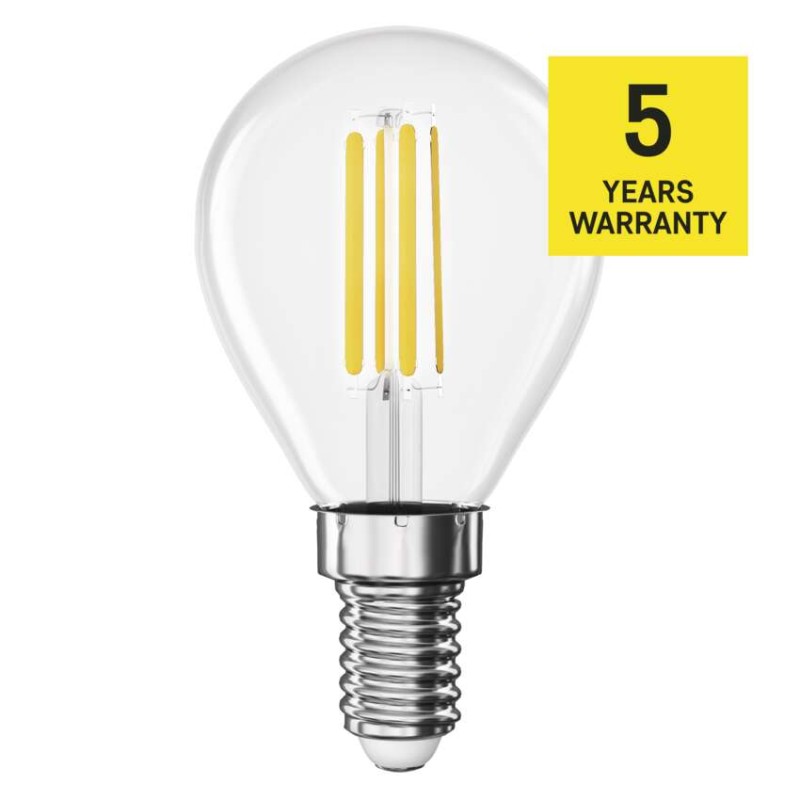 LED žárovka Filament Mini Globe  A CLASS/ E14 / 3,8 W (60 W) / 806 lm / teplá bílá