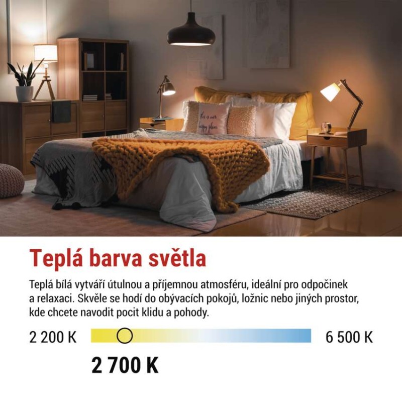 LED žárovka Filament A60 / E27 / 5,9 W (60 W) / 806 lm / teplá bílá
