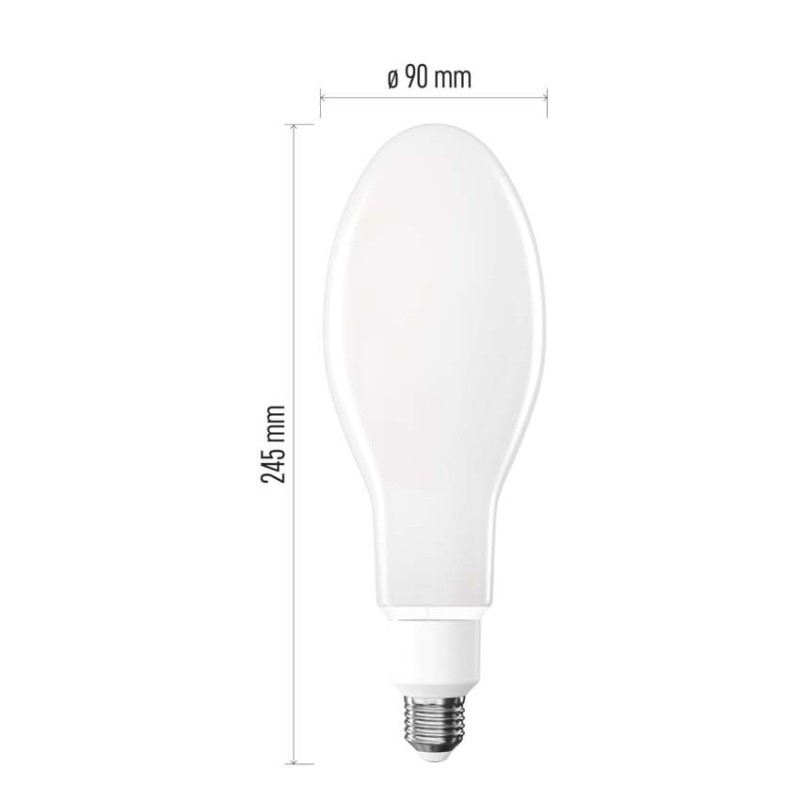 LED žárovka Filament ED90 / E27 / 36 W (327 W) / 6 000 lm / neutrální bílá