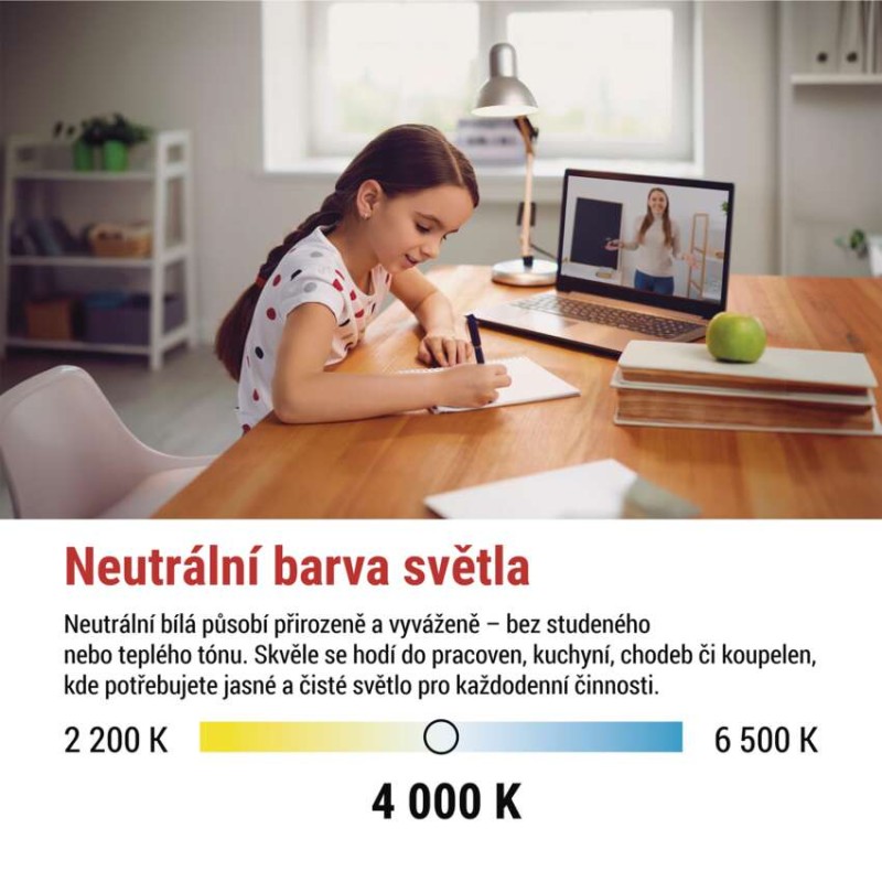 LED žárovka Classic JC / G9 / 4,9 W (60 W) / 806 lm / neutrální bílá