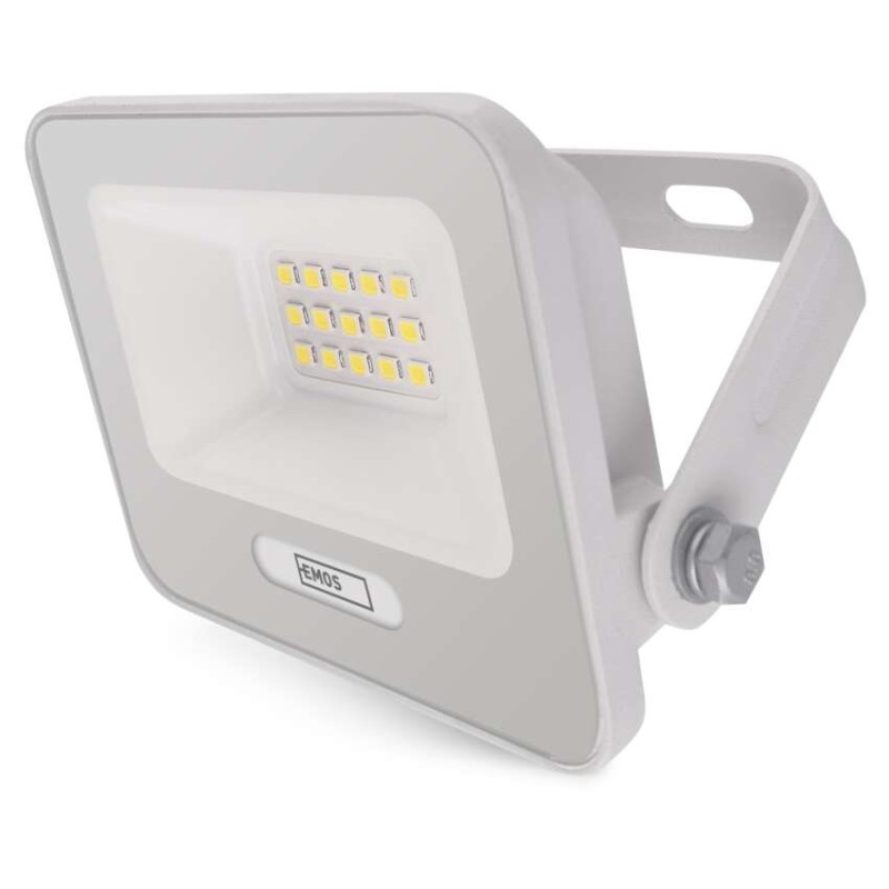 LED reflektor GLARO 10W, bílý, IP65, 1000 lm, neutrální bílá