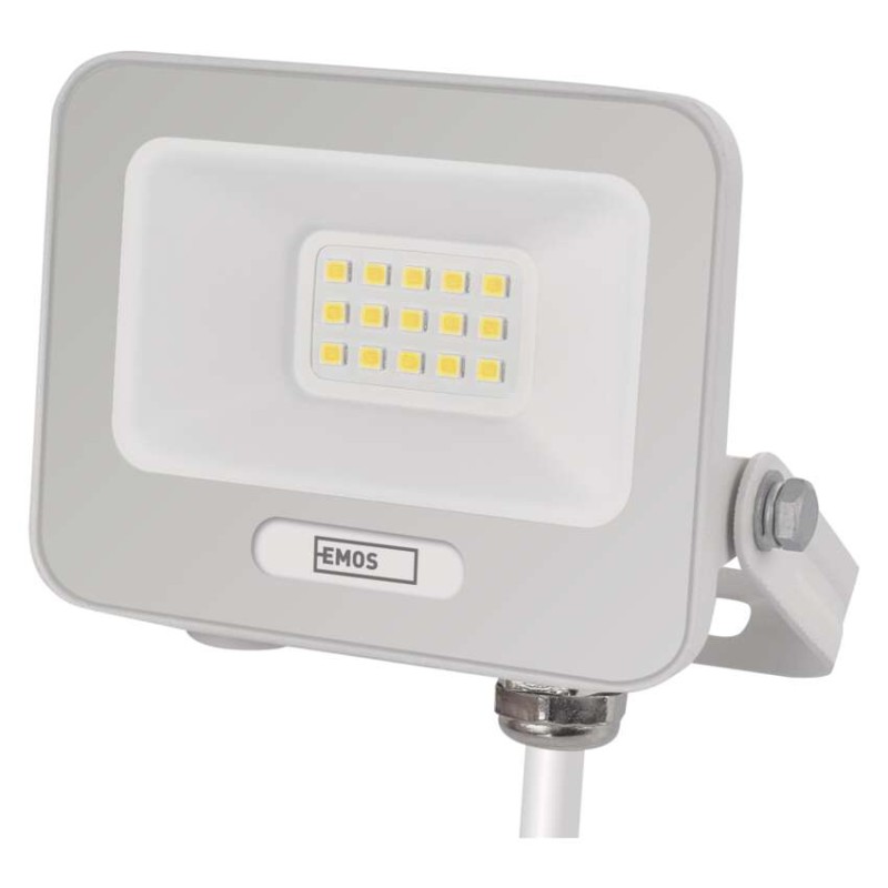 LED reflektor GLARO 10W, bílý, IP65, 1000 lm, neutrální bílá