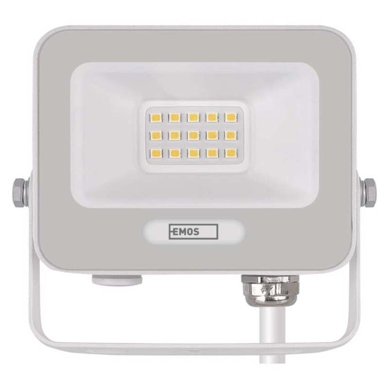 LED reflektor GLARO 10W, bílý, IP65, 1000 lm, neutrální bílá