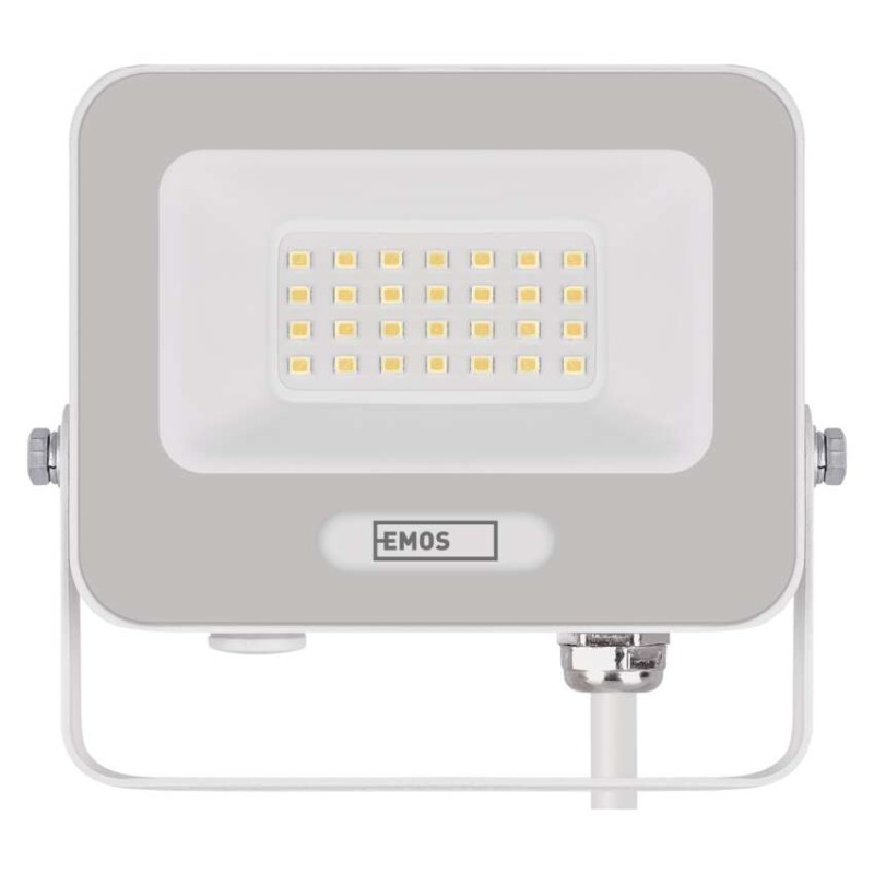 LED reflektor GLARO 20W, bílý, IP65, 2000 lm, neutrální bílá