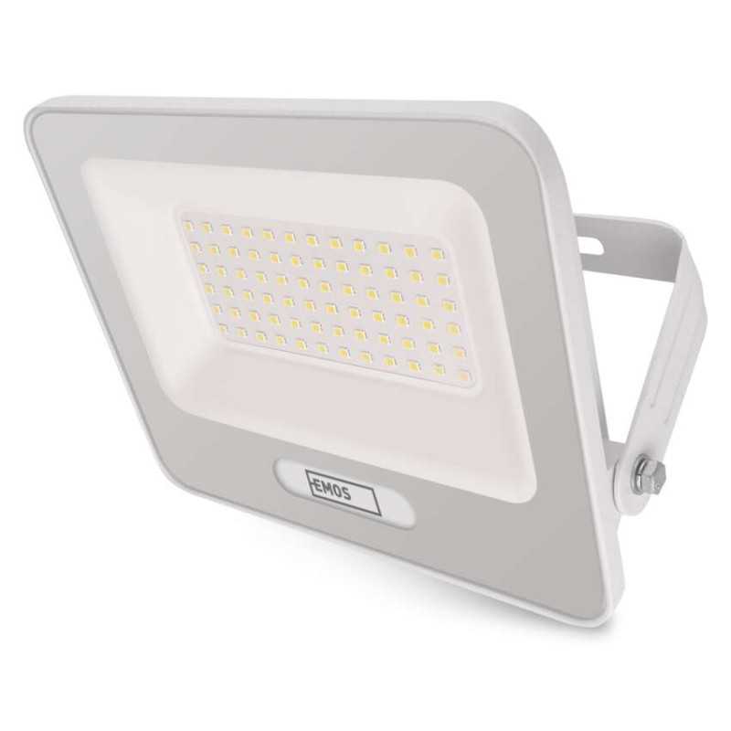 LED reflektor GLARO 50W, bílý, IP65, 5000 lm, neutrální bílá
