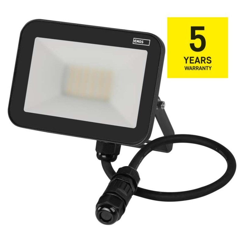 LED reflektor INOVO 20W, antracit,  neutrání bílá