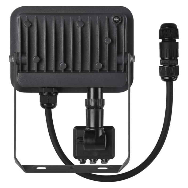 LED reflektor INOVO s pohybovým čidlem, 20W, antracit,  neutrální bílá