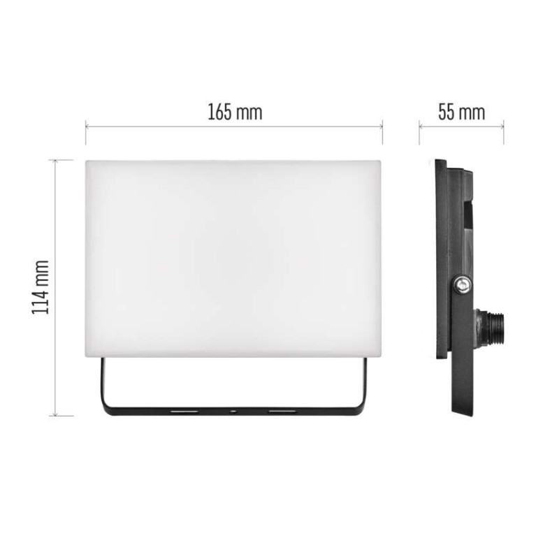 LED reflektor TAMBO, 30 W, 3000l m, IP65, černý