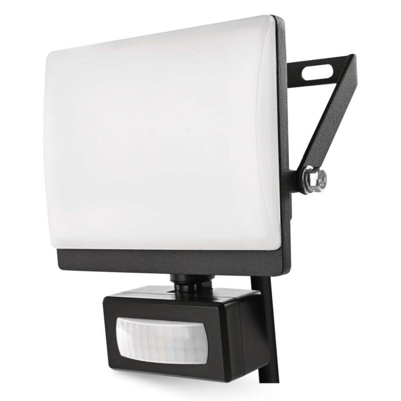 LED reflektor TAMBO EVO  se senzorem pohybu, 20 W, 2000 lm, IP65, černý