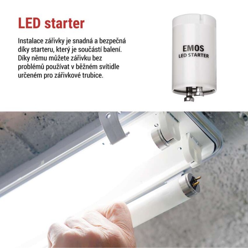 LED zářivka T8 6,5 W 60 cm neutrální bílá