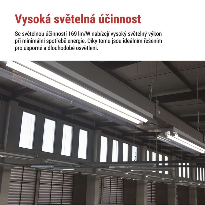 LED zářivka T8 24 W 150 cm studená bílá